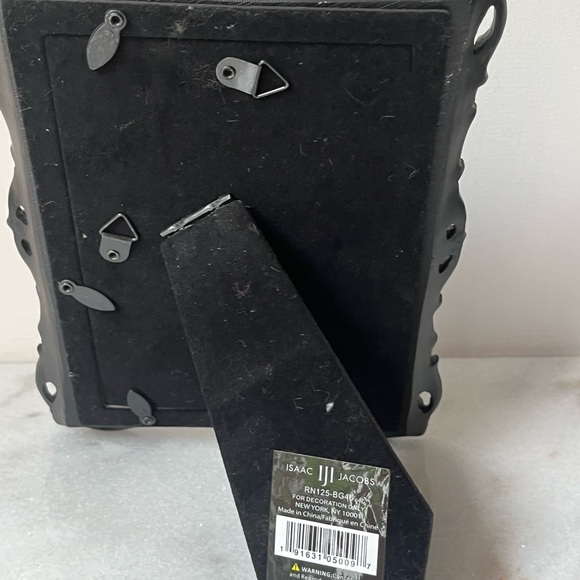 4X6" Black Gilded Ornate Floral Picture Photo Frame Tabletop Wall - Picture 8 of 12